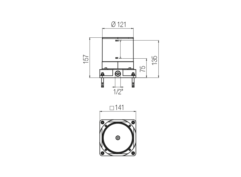 Floor-standing bath built-in part