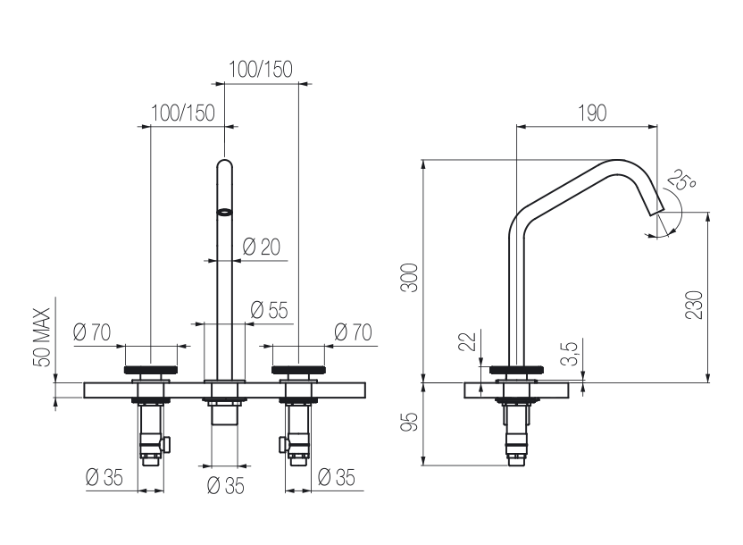  3-hole basin group