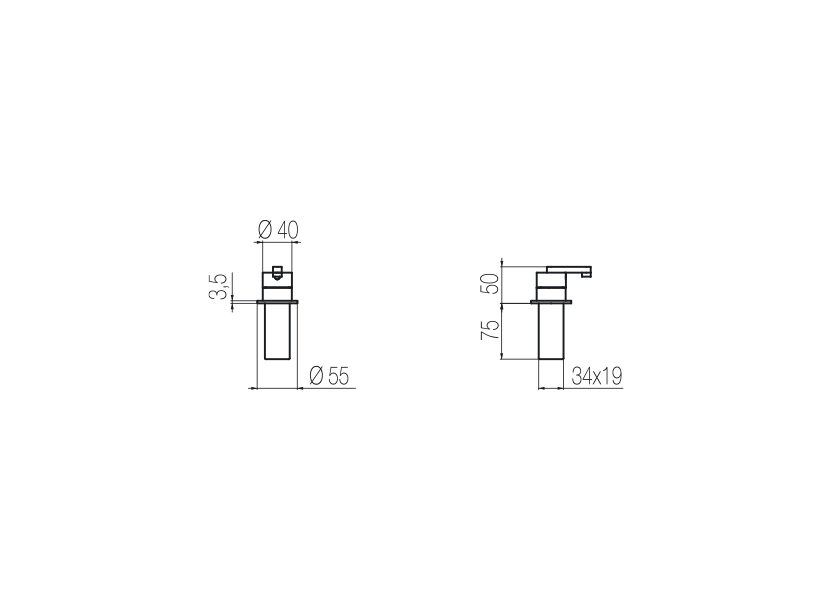  Deck-mounted mixer