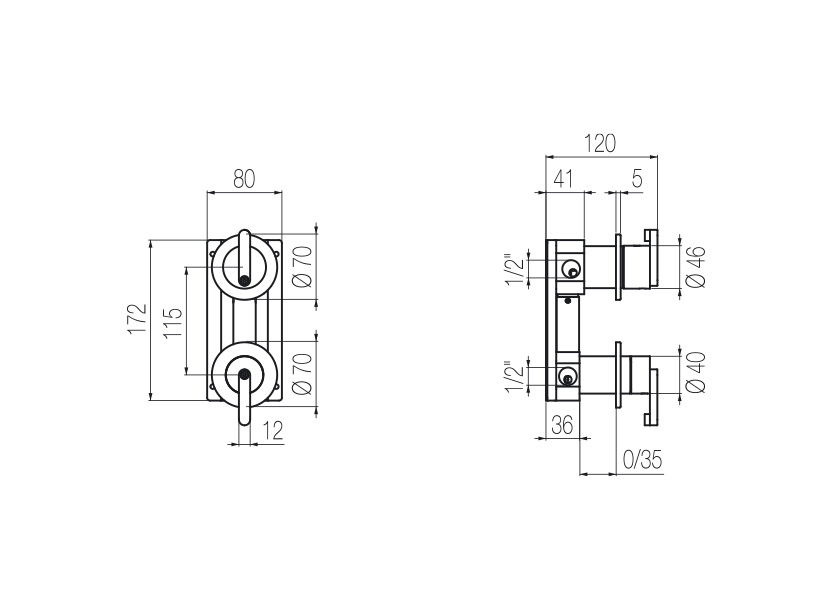  Shower mixer with integrated 3-way diverter