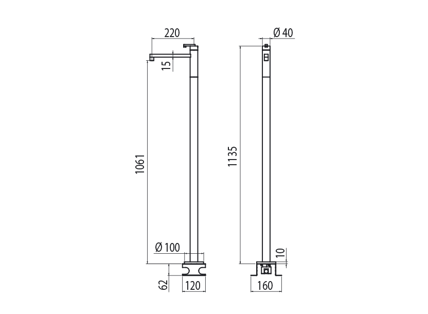  Floor-standing basin mixer