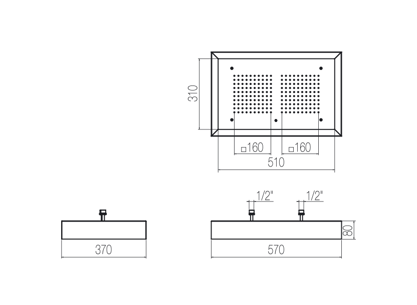 Ceiling plates with perimeter chromotherapy