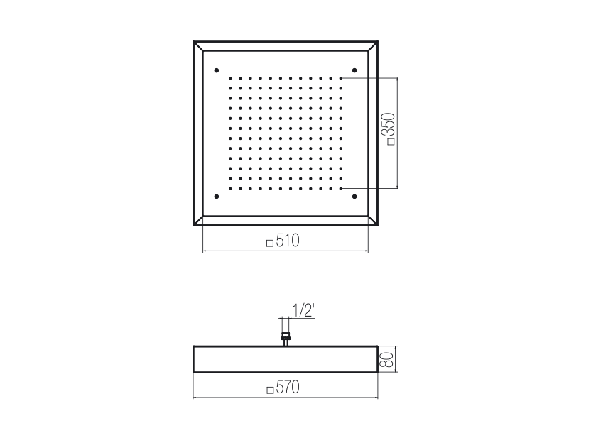 Ceiling plates with perimeter chromotherapy