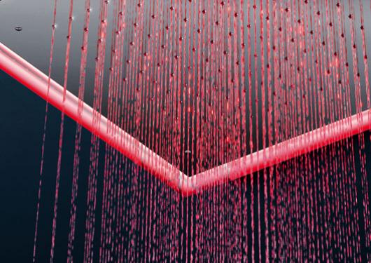 Deckenbrause mit Chromotherapie - Plus 1