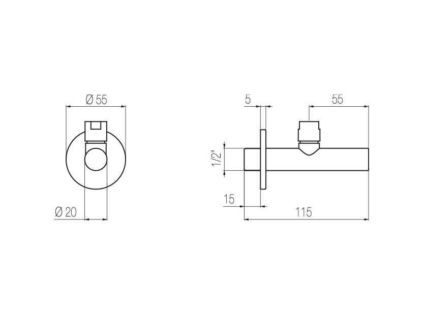 Under basin tap 