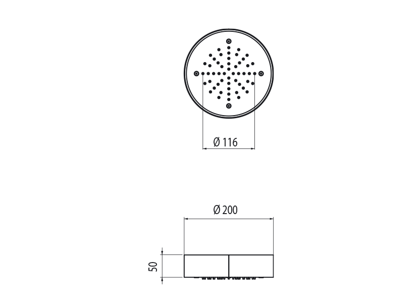 Round ceiling plates