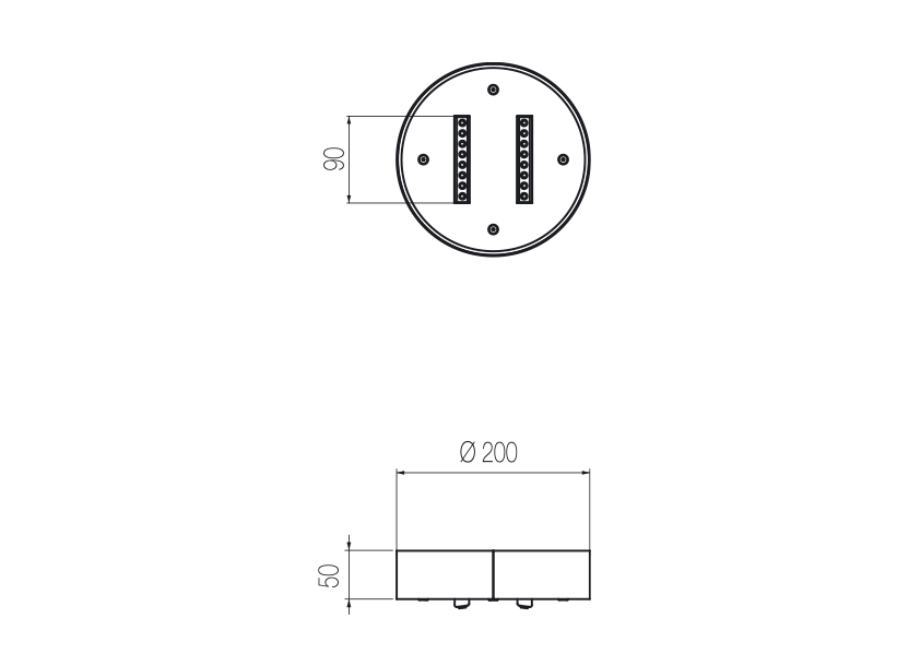 Round ceiling plates