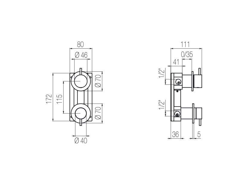  Shower mixer with integrated 3-way diverter