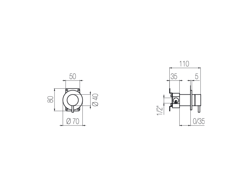  Wall-mounted mixer