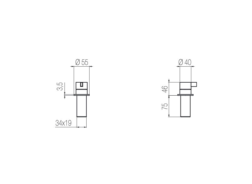 Deck-mounted mixer