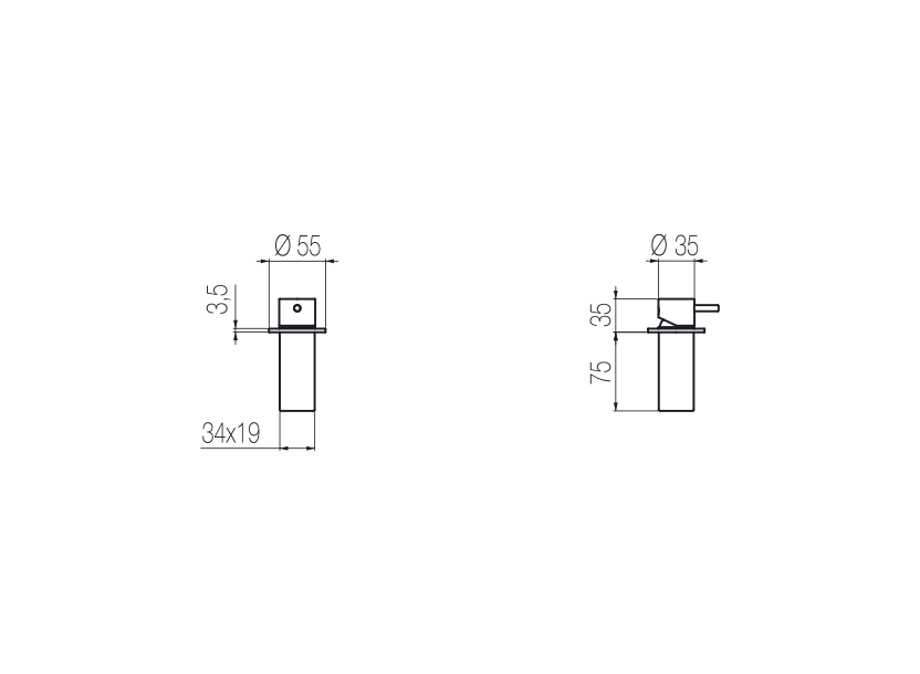 Deck-mounted mixer