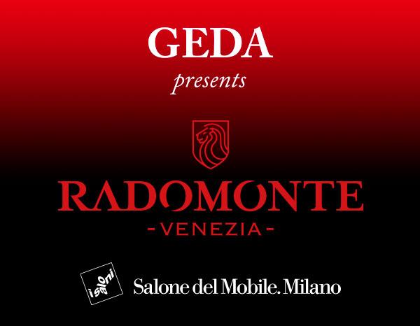 Nasce il brand RADOMONTE – GEDA presenta al Salone del Mobile 2016 la sua nuova linea acciaio