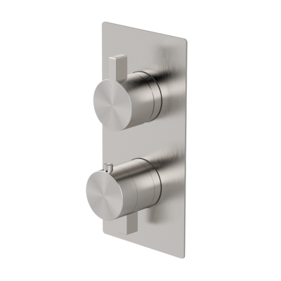 Thermostat-Brausearmatur mit integriertem 3-Wege-Umsteller