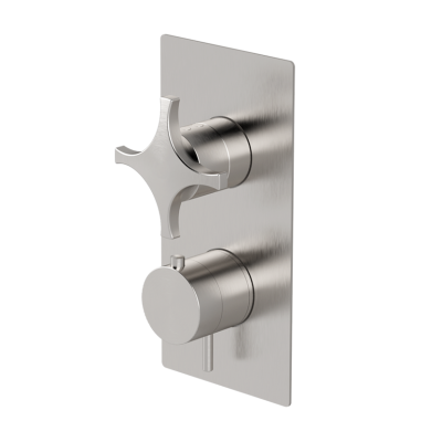 Thermostat-Brausearmatur mit integriertem 2-Wege-Umsteller