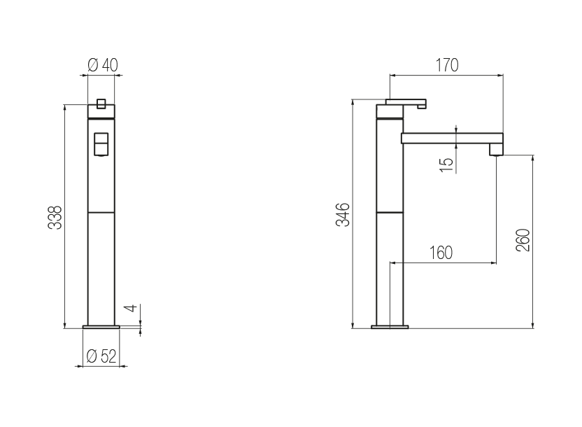 Lavabo rialzato 